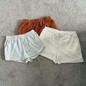 H&M Women’s XL Short Set Off White, White and Rust